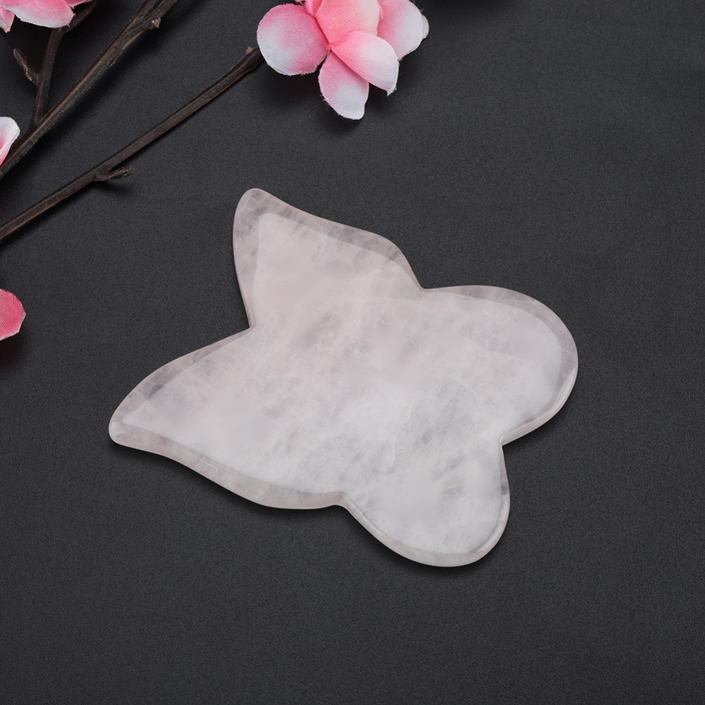Gua Sha Tool Rose Quartz - Yüz Bakım Setleri Pembe Gül Kuvars