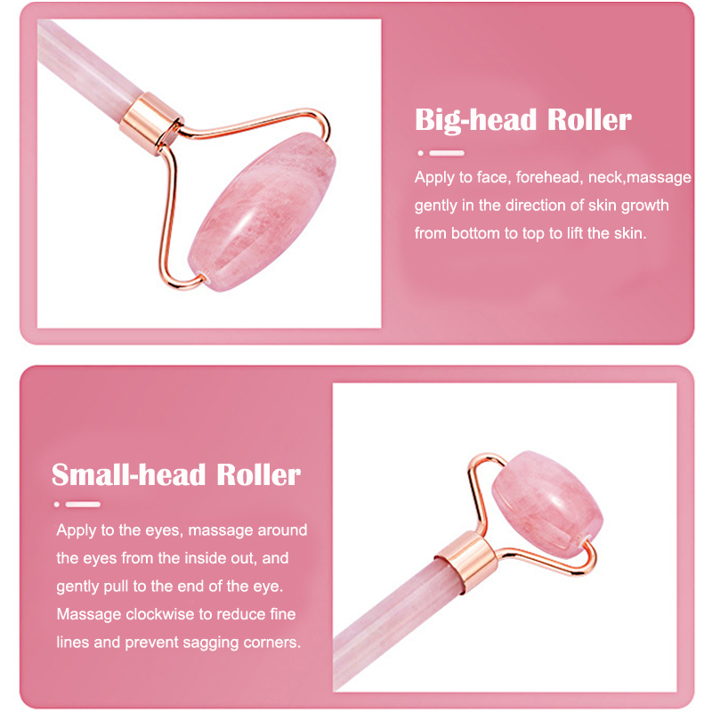 Doğal gül kuvars yeşim rulo Gu - Gua Sha Tool Rose Quartz incelemesi ve fiyatı
