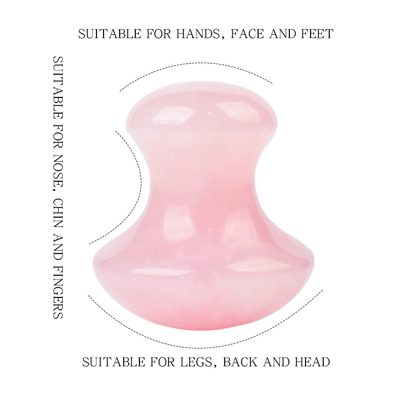 Doğal gül kuvars Gua Sha kazım - Gua Sha Tool Rose Quartz incelemesi ve fiyatı
