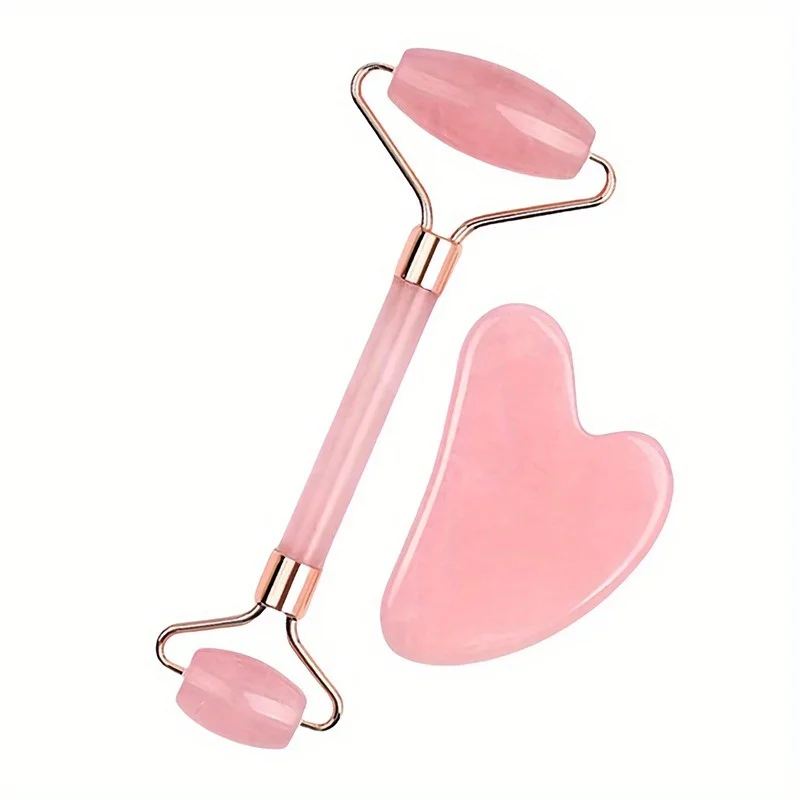Yeni 2 Adet Gua Sha Yüz Taşı Y - Gua Sha Tool Rose Quartz incelemesi ve fiyatı