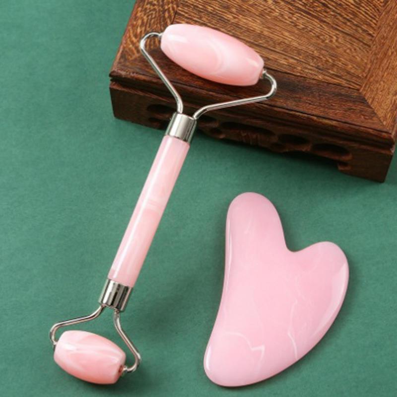 Yeni 2 Adet Gua Sha Yüz Taşı Y - Gua Sha Tool Rose Quartz incelemesi ve fiyatı