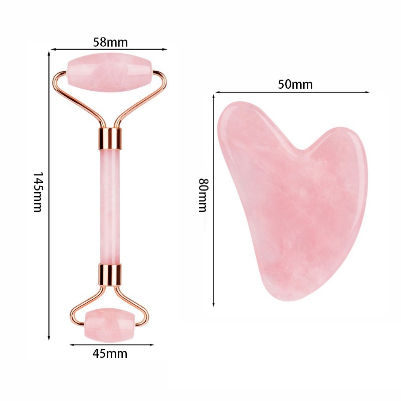 Gül Kuvars Yüz Rolleri Gua Sha - Gua Sha Tool Rose Quartz incelemesi ve fiyatı
