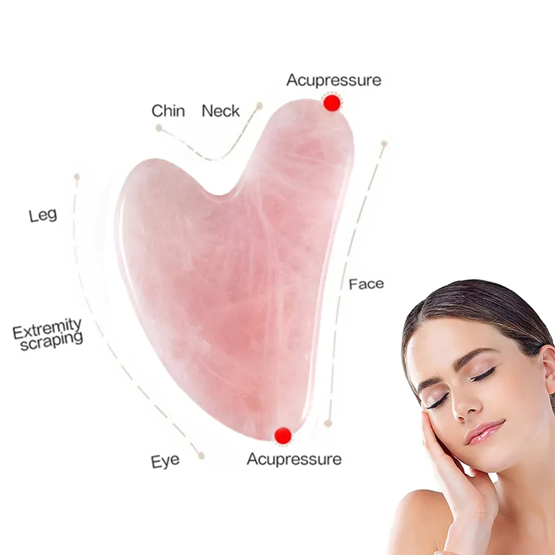 Doğal Taş Yeşim Gua Sha Kazıyı - Gua Sha Tool Rose Quartz incelemesi ve fiyatı