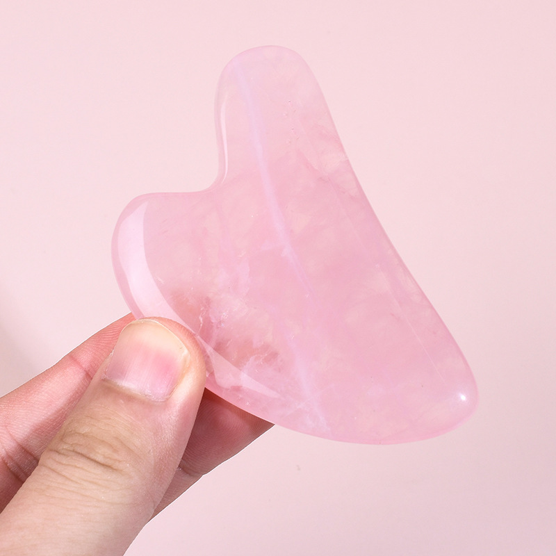 Sıcak Satışta A+ Gül Kuvars Gu - Gua Sha Tool Rose Quartz incelemesi ve fiyatı