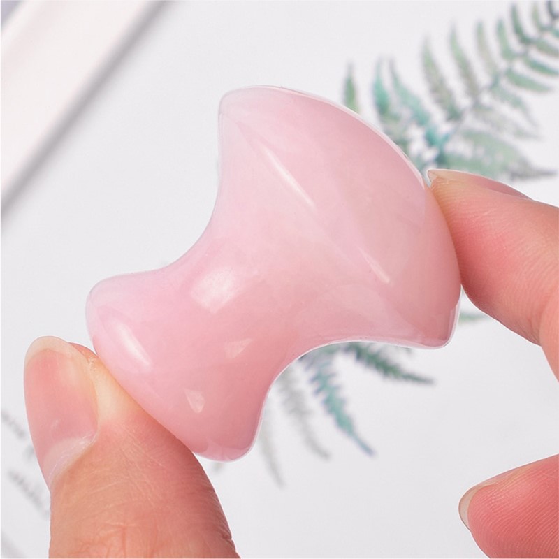 1 adet Mantar Şekli Guasha Yüz - Gua Sha Tool Rose Quartz incelemesi ve fiyatı
